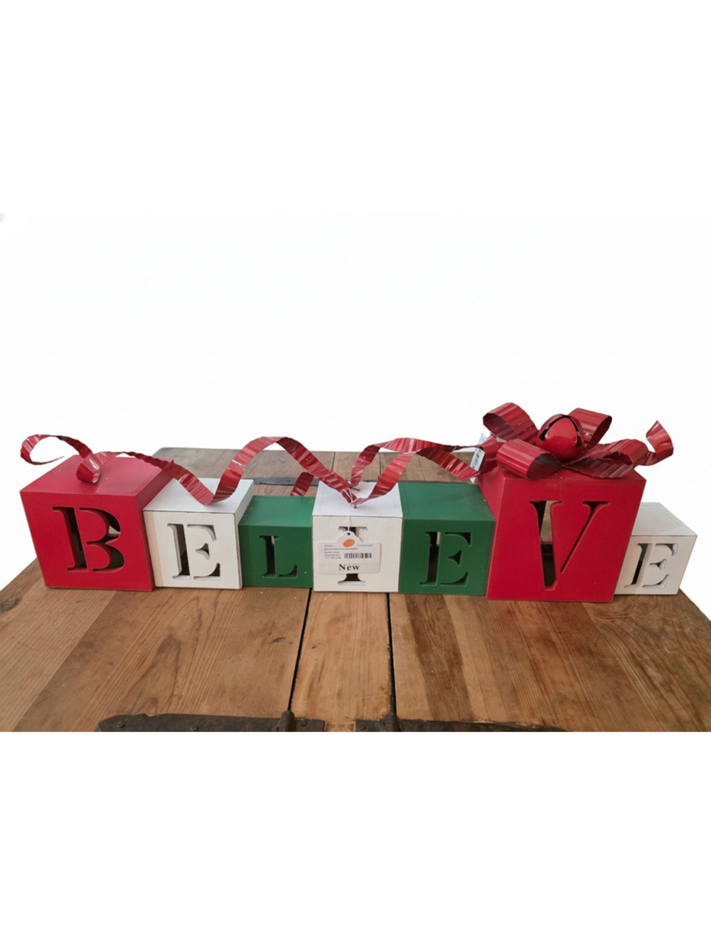 Christmas Believe Light-Up Decorative Blocks
